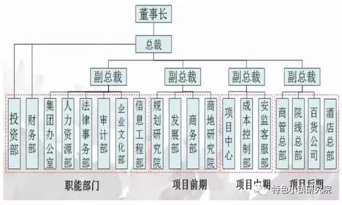 万科 华润 万达 等12家房地产公司组织架构图